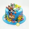 Scuba Diver Theme Fondant Cake From Lallantop Cake Shop Noida And East Delhi From Lallamtop Cake Shop