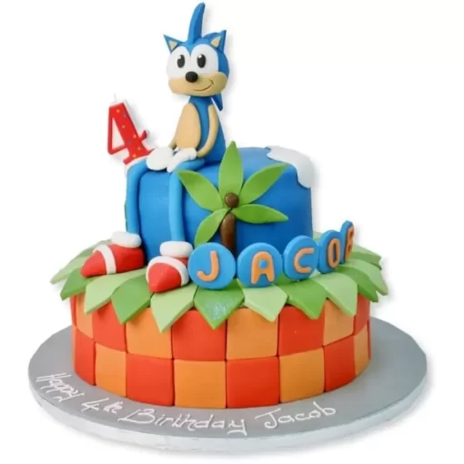 Sonic Hedgehog Fondant Cake From Lallantop Cake Shop Noida And East Delhi From Lallamtop Cake Shop