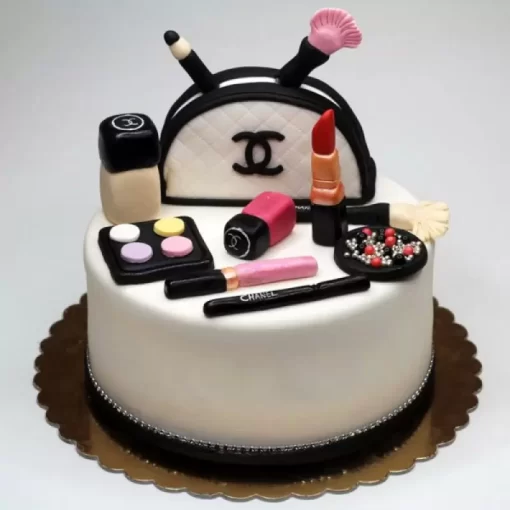 special chanel cosmetics fondant cake from lallantop cake shop noida and east delhi From LallamTop Cake Shop