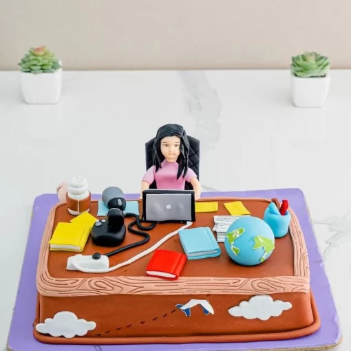 Superwoman Office Cake