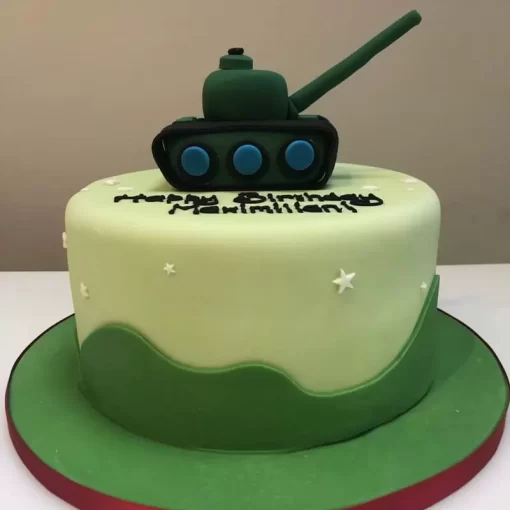 Tank Birthday Cake