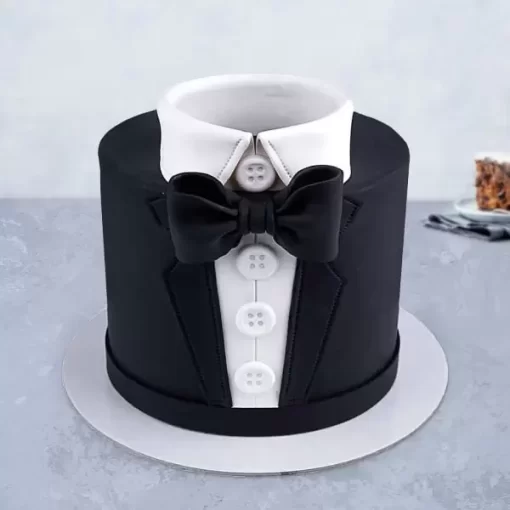 Tuxedo Fondant Cake