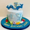 Whale And Shark Birthday Cake From Lallantop Cake Shop Noida And East Delhi From Lallamtop Cake Shop