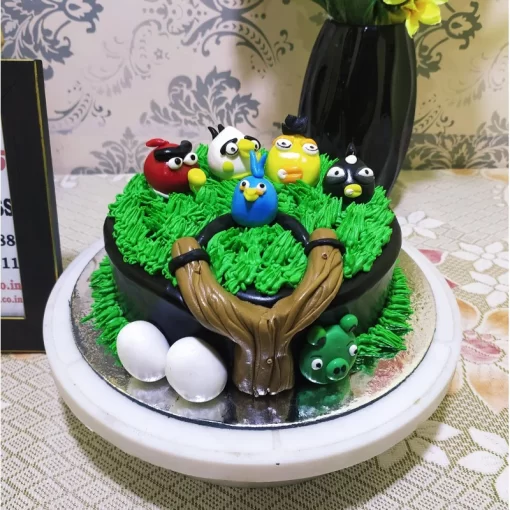 Angry Birds Chocolate Birthday Cake