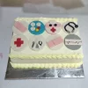 Doctor Theme Semi Fondant Cake 800X800.Jpg From Lallamtop Cake Shop