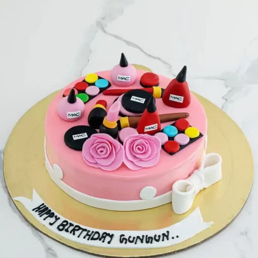 Pink Fashion Rose Cake from LallanTop Cake Shop - Delivery in East Delhi, South-East Delhi, Ghaziabad, and Noida