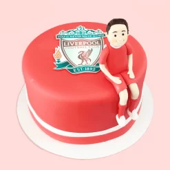 Liverpool Fan Club Fondant Cake by LallanTop Cake Shop: Delivery in East Delhi, South-East Delhi, Ghaziabad, and Noida