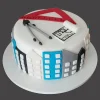 Architectural Elegance Fondant Cake by LallanTop Cake Shop - Delivery in East Delhi, South-East Delhi, Ghaziabad, and Noida