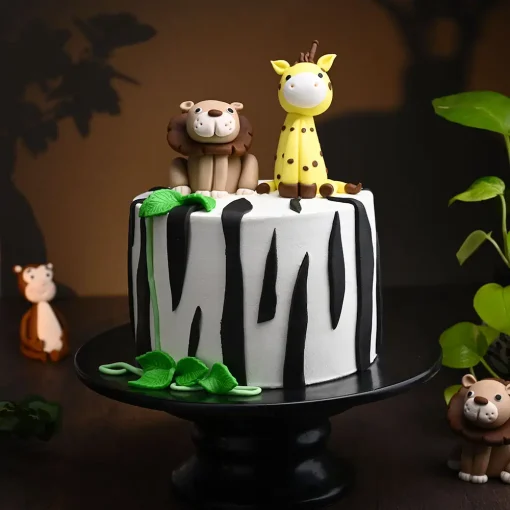 sweet safari companions cake from lallantop cake shop noida and east delhi From LallamTop Cake Shop